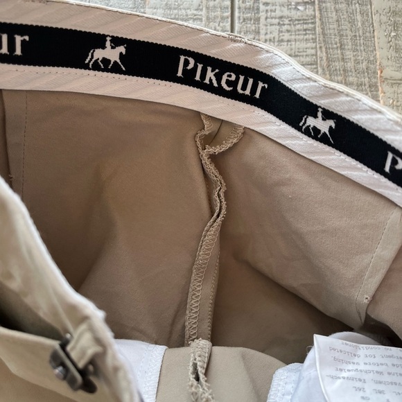 PIKEUR Women’s THE WINNER Knee Patch Breeches Khaki Riding Equestrian Pants - Picture 3 of 9